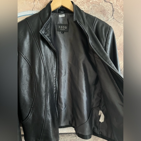 IZOD Vintage Genuine Leather Women’s Jacket size Large - Picture 6 of 12